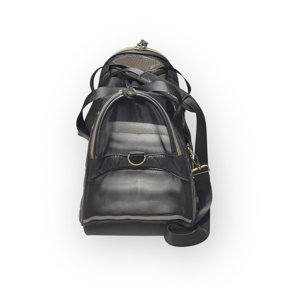 Joan & David 𖠌 20” Dome Quilted Pet Carrier Travel Bag 𖠌 Black 𖠌 TSA approved - Picture 8 of 16